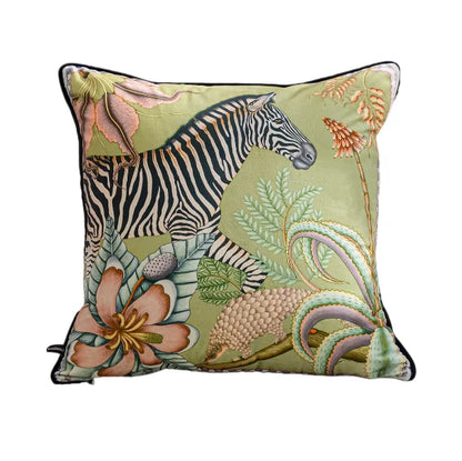 Vintage Floral Velvet Throw Pillow Covers Home Art Deco Pillowcase Square Pillow Case Cushion Cover for Bed Sofa Living Room Car