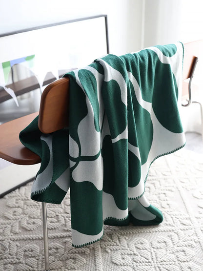 Nordic Weave: Imitation Cashmere Throw Blanket
