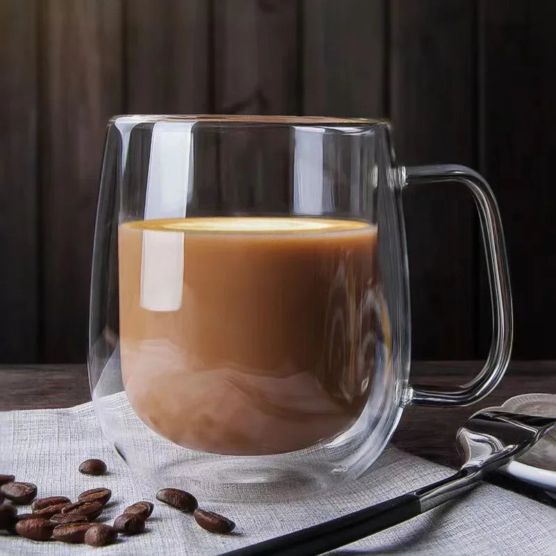 Double Wall Glass Coffee Mug
