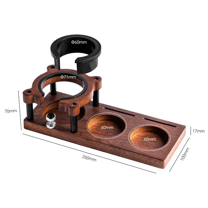 Wooden Coffee Tamper Station & Portafilter Holder