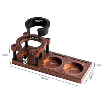 Wooden Coffee Tamper Station & Portafilter Holder