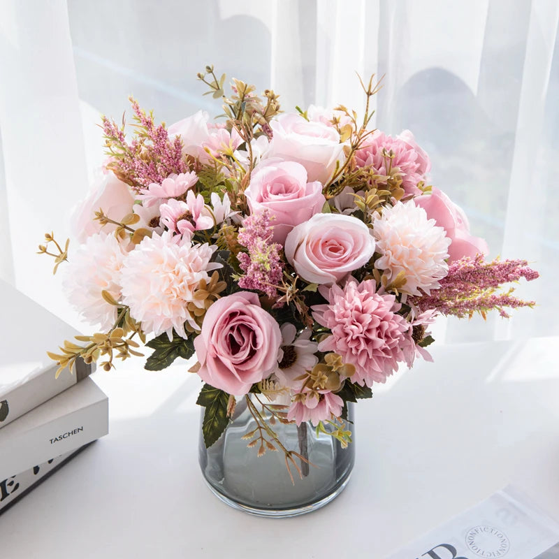 Peony & Rose Silk Bouquet