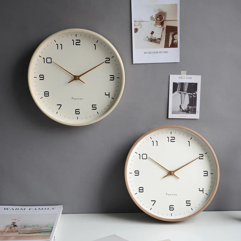 Nordic Quiet: 12'' Wooden Wall Clock