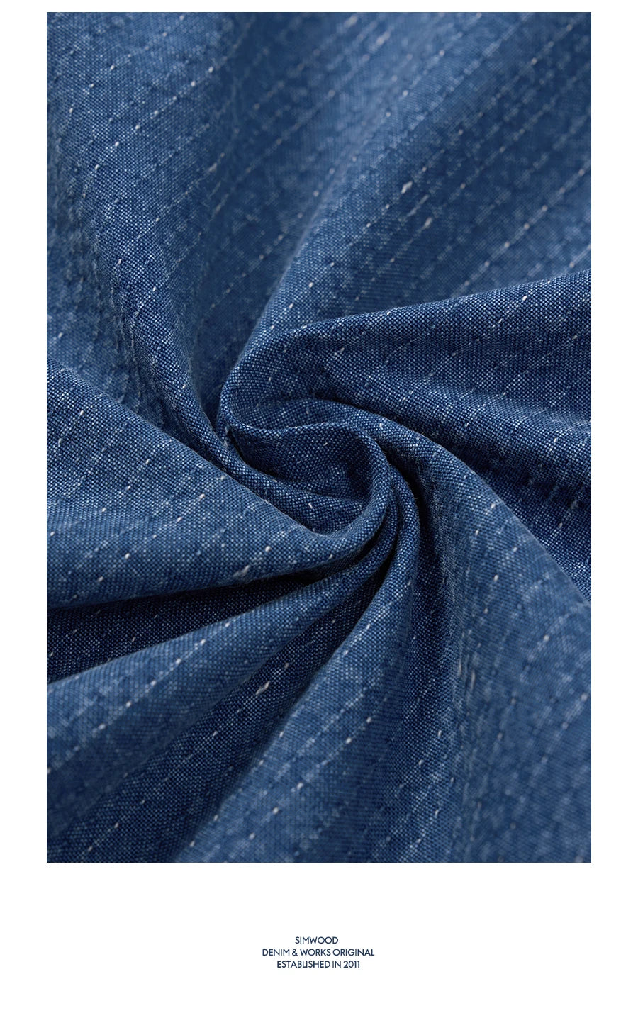 Men's Oversized Washed Indigo Cotton Shirt – Casual Cool With a Vintage Edge