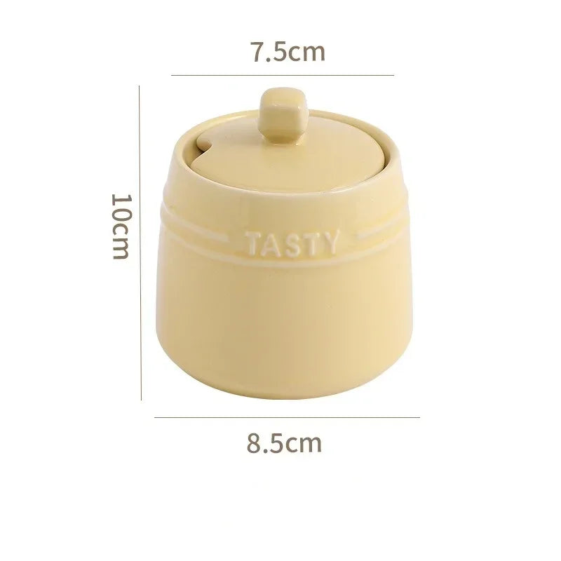 Rainbow Ceramic Spice Jar