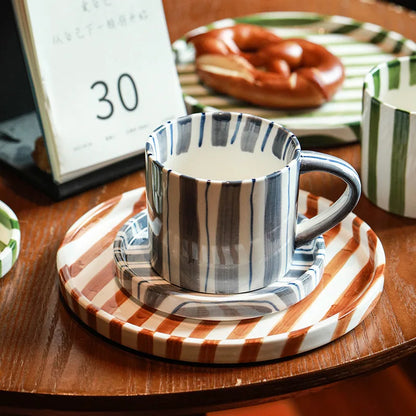 Linecraft: Hand-Drawn Ceramic Mug & Plate Set