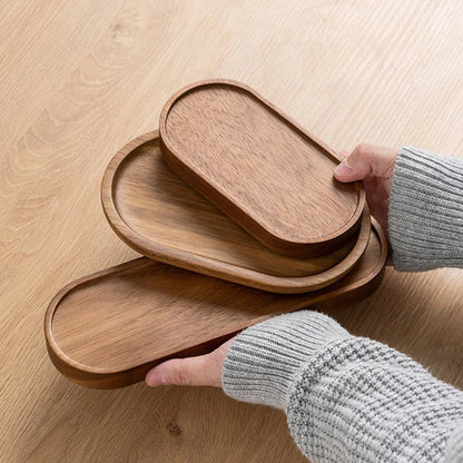 Bamboo Essence: Japanese Solid Wood Tray