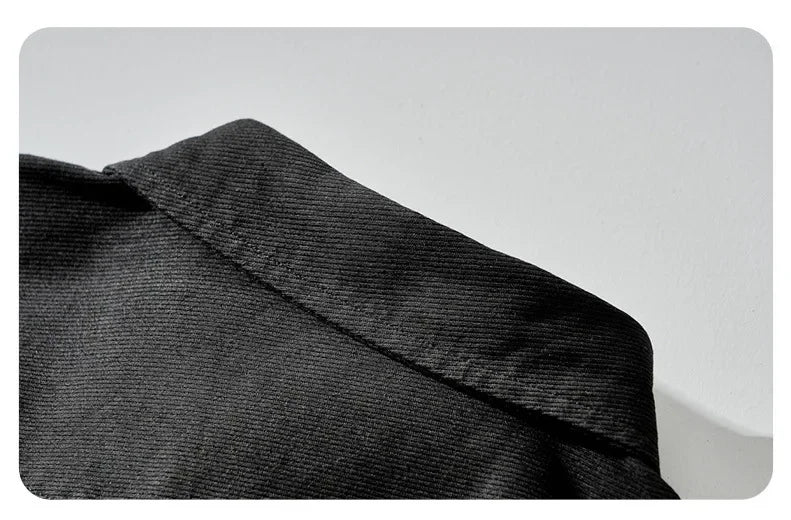 Men's Retro Workwear Shirt Jacket – Clean, Structured, Versatile