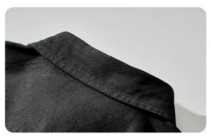 Men's Retro Workwear Shirt Jacket – Clean, Structured, Versatile