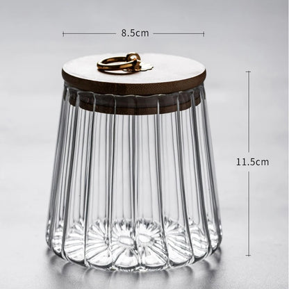 Food Container Glass Jar with Sealed Lid Storage Jar Grains Cookie Coffee Tea Candy Storage Bottle Jars Kitchen Storage Canister