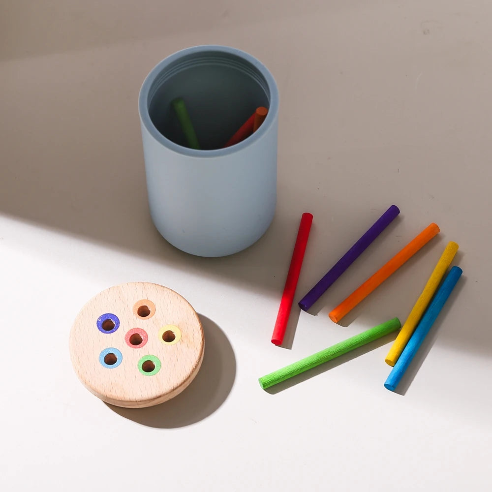 ColourMatch Bucket: Montessori Silicone Sorting Toy (Ages 1–3)