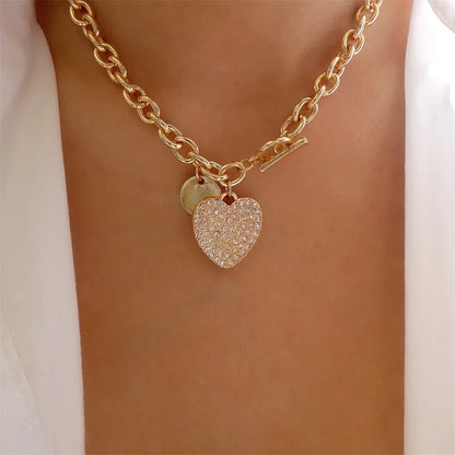 Gilded Rebel: Vintage Punk Coin Pendant Necklace