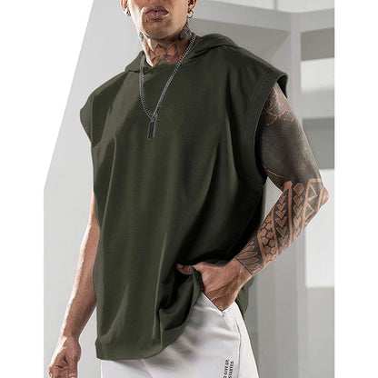 Men's Hooded Tank Top – Sleeveless Comfort with Streetwear Attitude