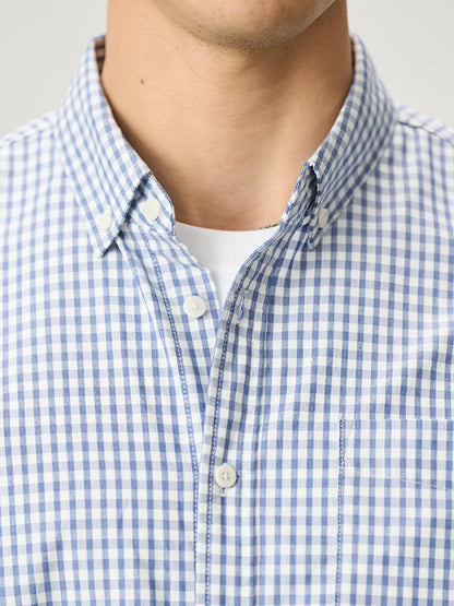 Men's Oversized Plaid Cotton Shirt – Soft Finish, Everyday Edge