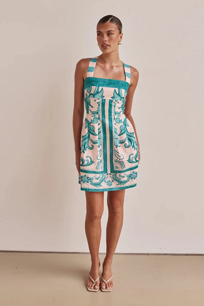 Solara – Bohemian Colourblock Vacation Dress