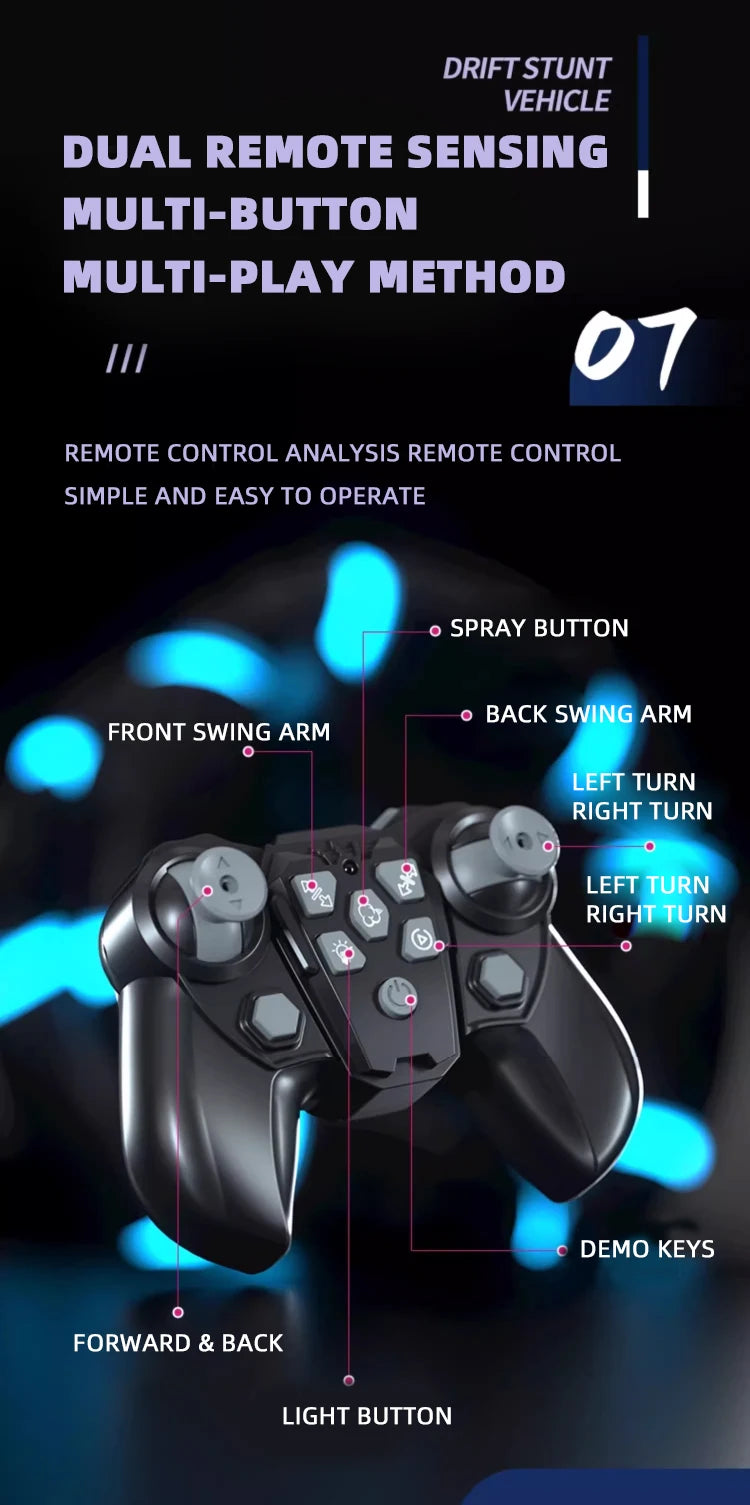 Morph-X: Six-Wheel RC Stunt Car for Ages 6–12