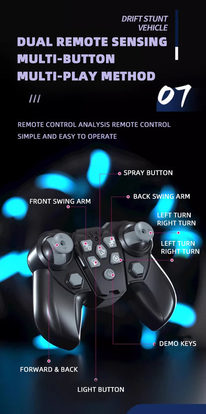 Morph-X: Six-Wheel RC Stunt Car for Ages 6–12