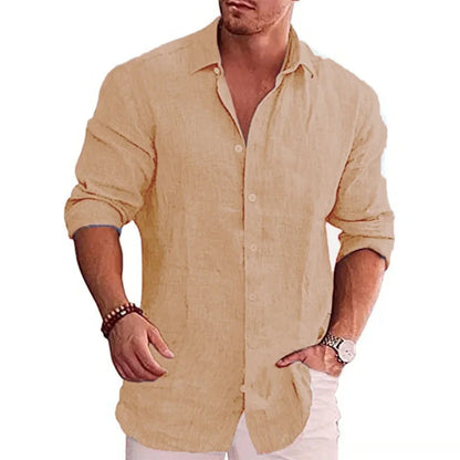 Coastline Shirt: Cotton-Linen Ease for Modern Days