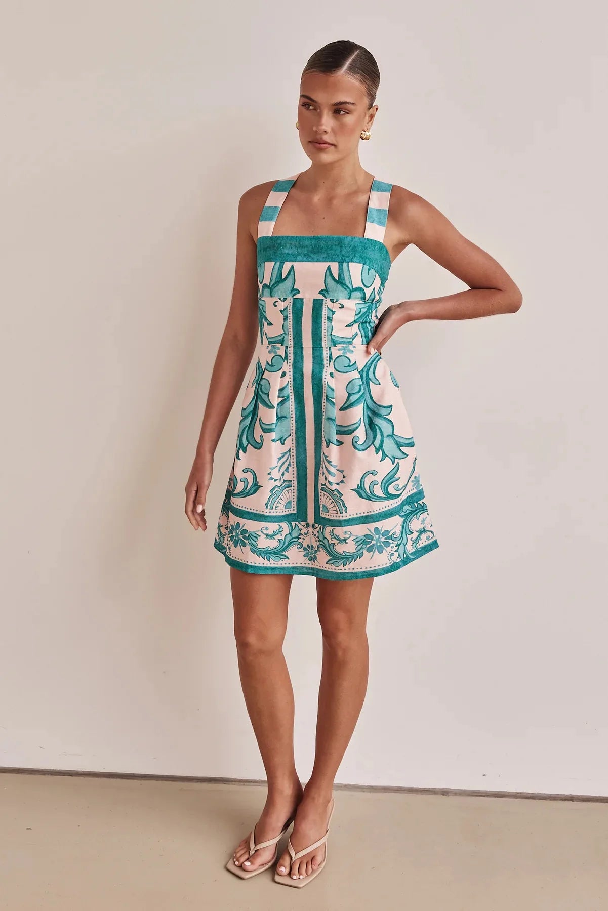 Solara – Bohemian Colourblock Vacation Dress