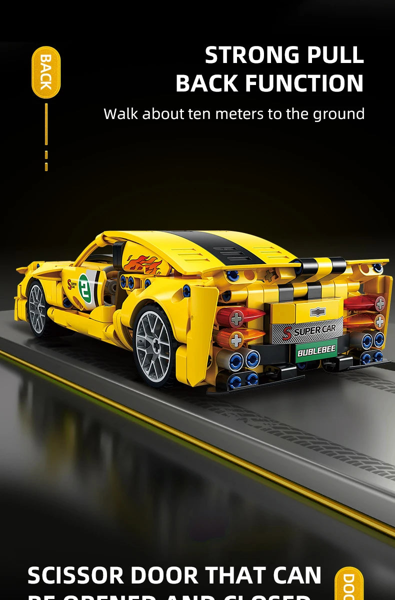 City Speed Car: 450+ Piece Racing Build Set (Ages 6–12)