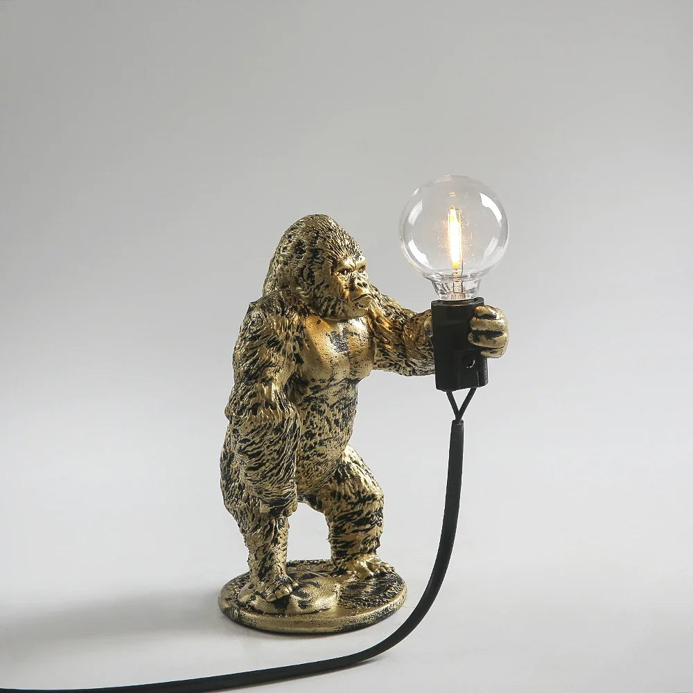 Urban Primal: Gorilla Resin Table Lamp