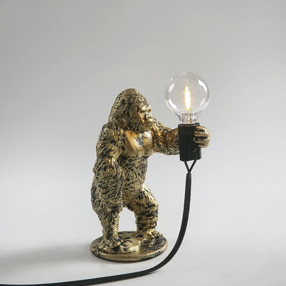 Urban Primal: Gorilla Resin Table Lamp