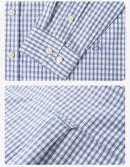 Men's Oversized Plaid Cotton Shirt – Soft Finish, Everyday Edge