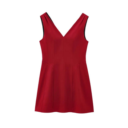 Women's V-Neck Backless Mini Dress – Bold Summer Style for Parties & Nights Out