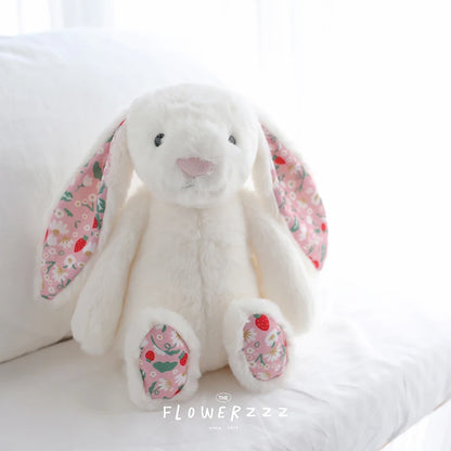 Bonnie Blossom Bunny: Floral-Eared Soft Plush Cushion