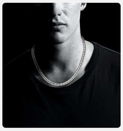 Vnox Cuban Link Chain Necklace – Waterproof Stainless Steel Unisex Jewelry