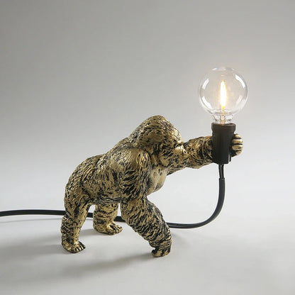 Urban Primal: Gorilla Resin Table Lamp