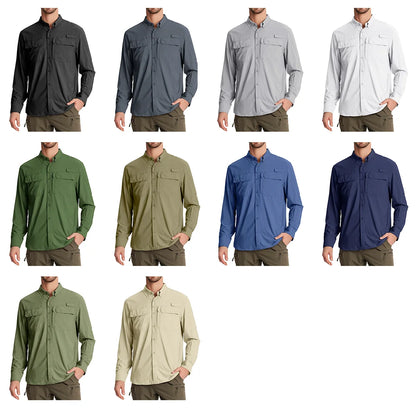 Men's Long Sleeve Quick-Dry Shirt – UPF 50+ Sun Protection & Outdoor Performance