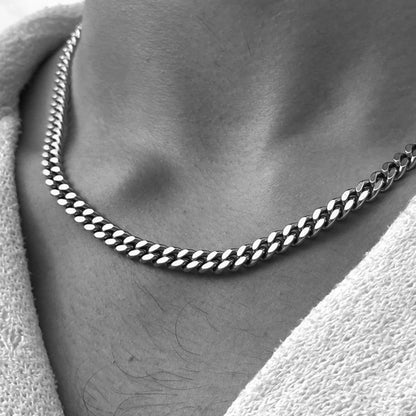 Vnox Cuban Link Chain Necklace – Waterproof Stainless Steel Unisex Jewelry