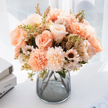 Peony & Rose Silk Bouquet