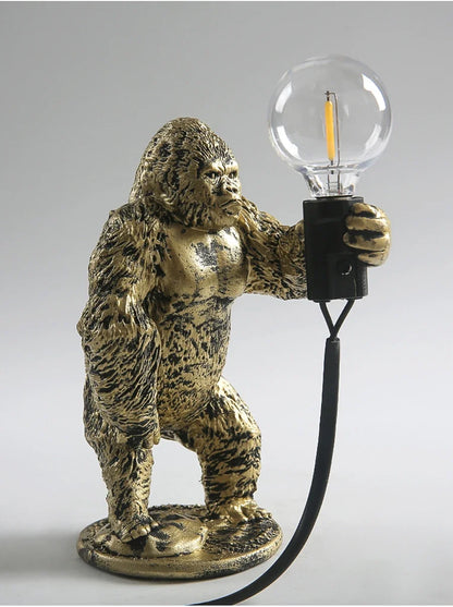 Urban Primal: Gorilla Resin Table Lamp