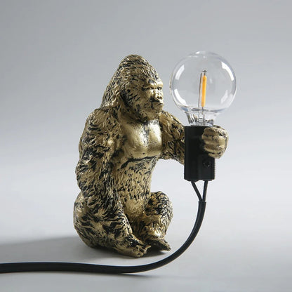 Urban Primal: Gorilla Resin Table Lamp