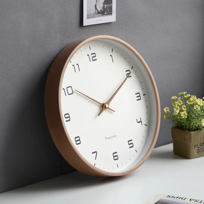 Nordic Quiet: 12'' Wooden Wall Clock