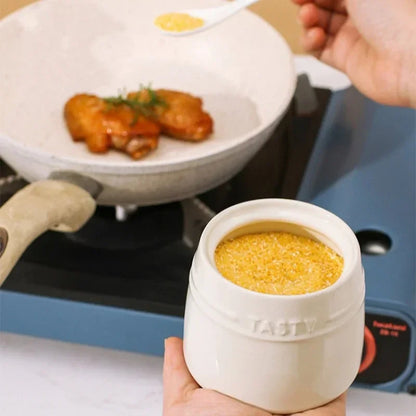 Rainbow Ceramic Spice Jar