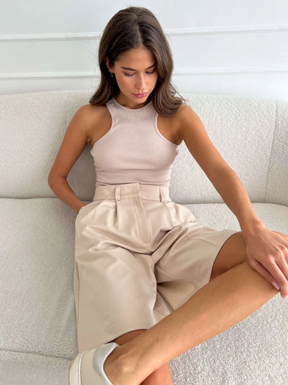 Riviera Breeze – High Waist Summer Shorts