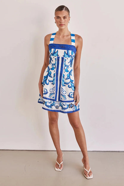 Solara – Bohemian Colourblock Vacation Dress