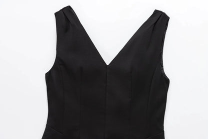 Women's V-Neck Backless Mini Dress – Bold Summer Style for Parties & Nights Out