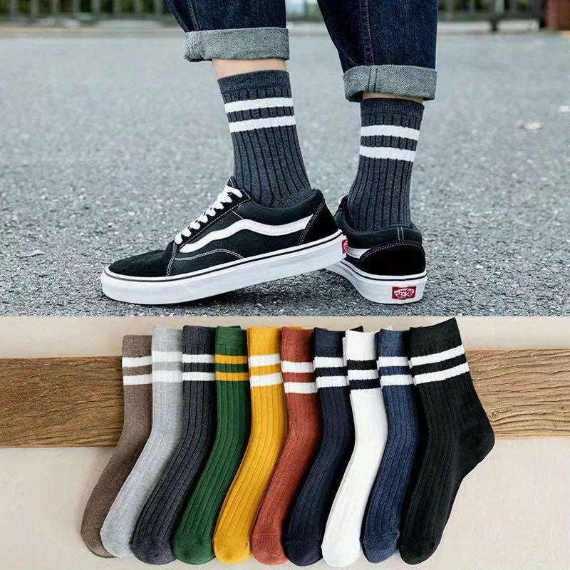 RetroStep: 5-Pair Men’s Vintage Athletic Socks