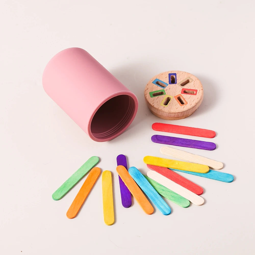 ColourMatch Bucket: Montessori Silicone Sorting Toy (Ages 1–3)