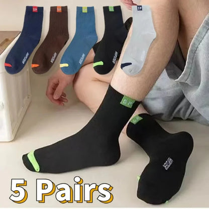 RetroStep: 5-Pair Men’s Vintage Athletic Socks