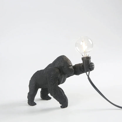 Urban Primal: Gorilla Resin Table Lamp