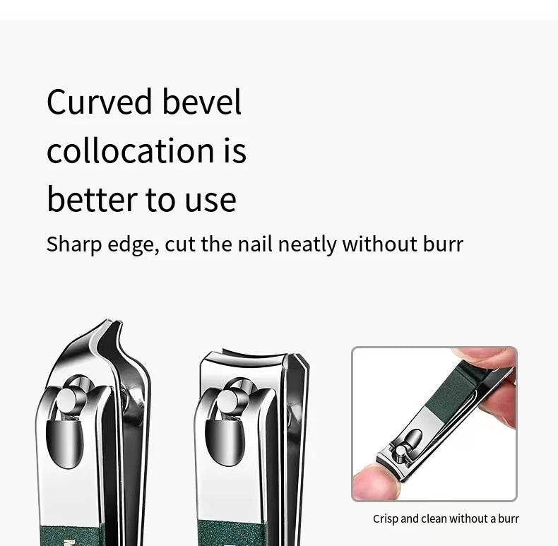 Steel Trim: Men’s 6-Piece Stainless-Steel Nail Clippers Set