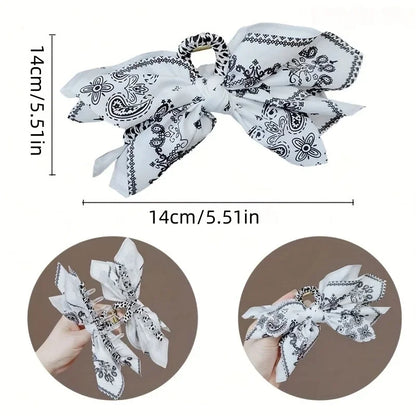 Elegant Retro Double-Sided Cashew Flower Bow Hair Clip