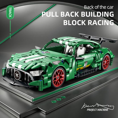 Tech Racer 456: Pull-Back Super Car Building Set (Ages 6–12)