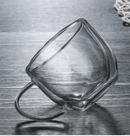 Double Wall Glass Coffee Mug