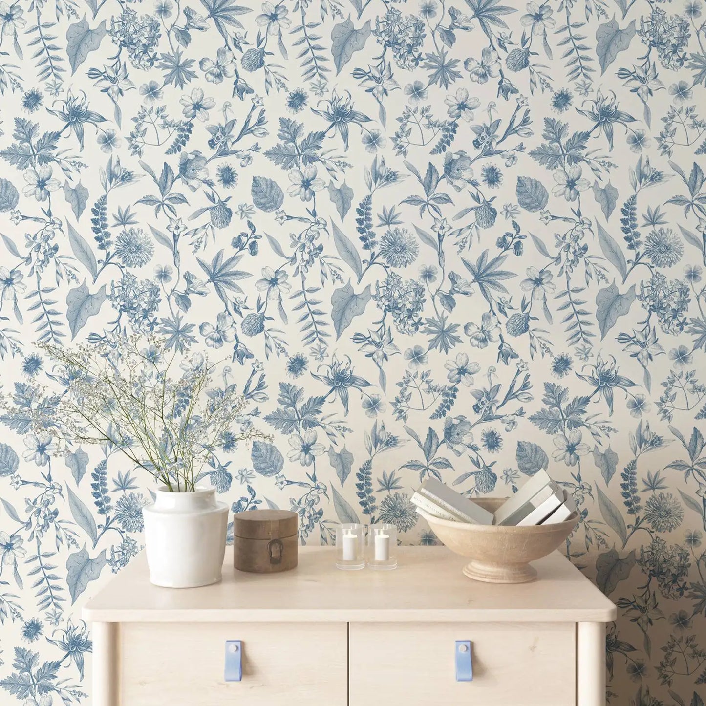Toile Farmhouse Whimsical Wallpaper